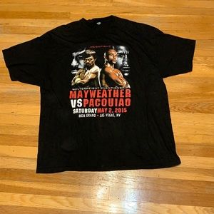 May weather vs Pacquiao shirt.